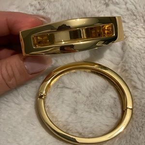 ZARA- Bracelets (Pack of 2) Gold Pulseras Rigidas M